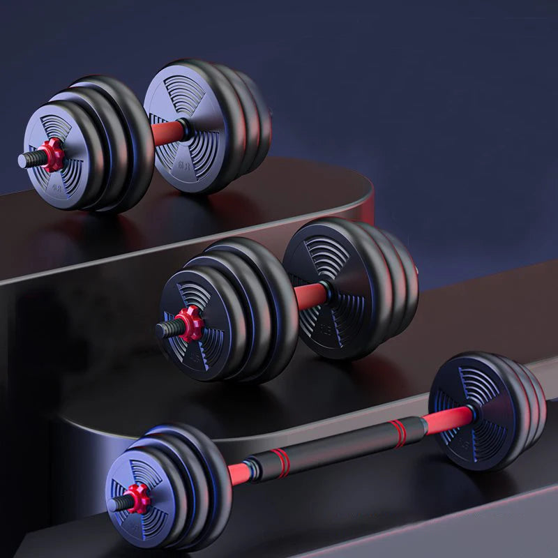 5 To 44 Lbs Adjustable Dumbbell To Barbell Set Anti Slip