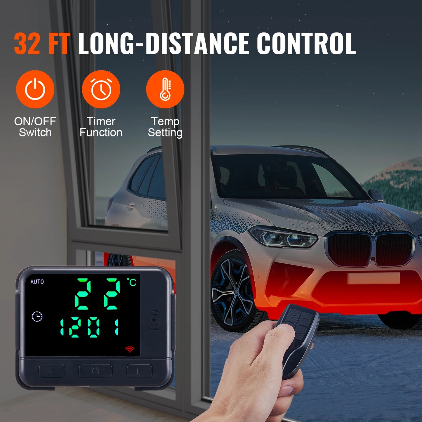 SucceBuy 8KW Diesel Air Heater 12V Diesel Heater with Remote Control & LCD Diesel Parking Heater for RV Trailer Camper Van Boat