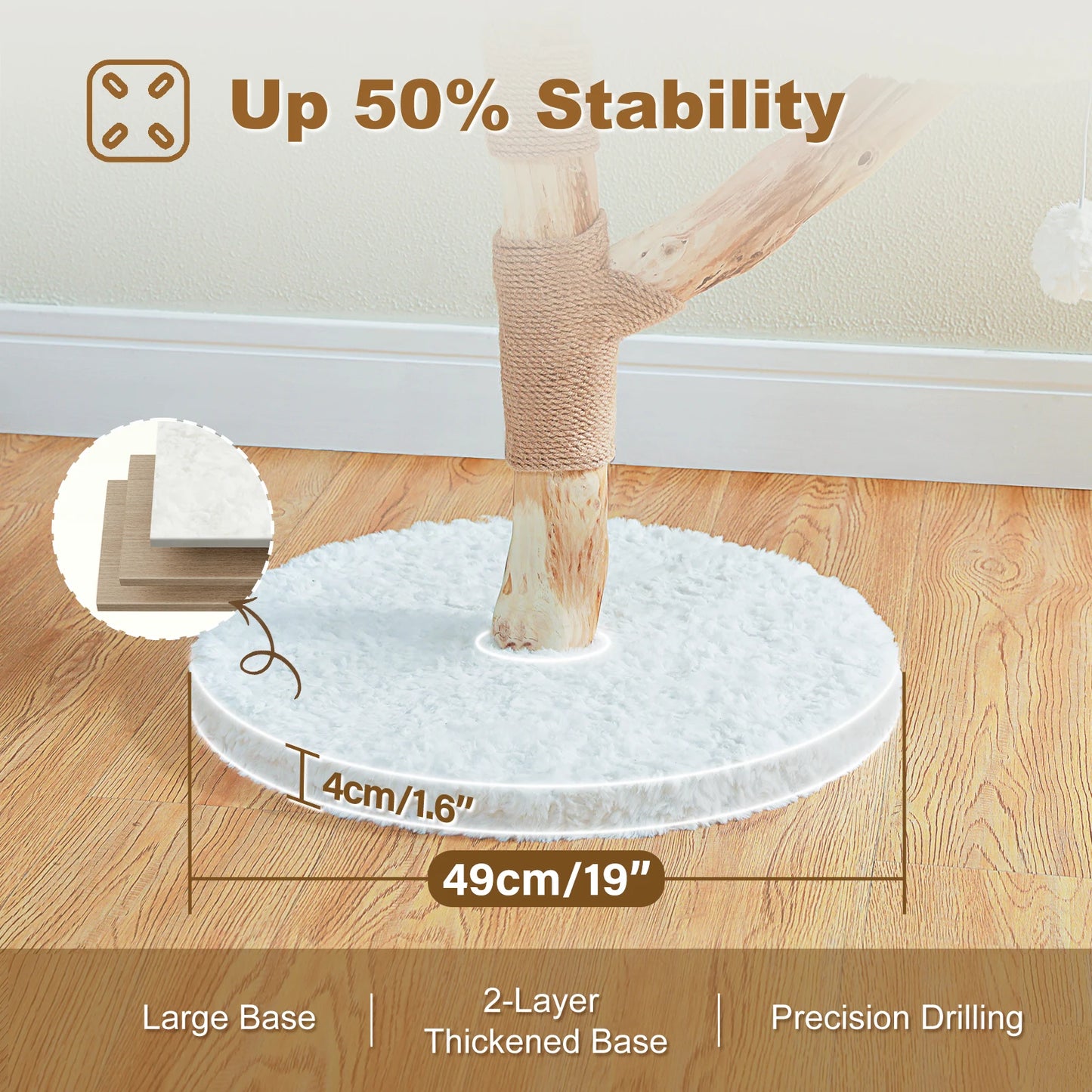 Flower Cat Tree Indoor Cats Modern Wood Tower With Perches