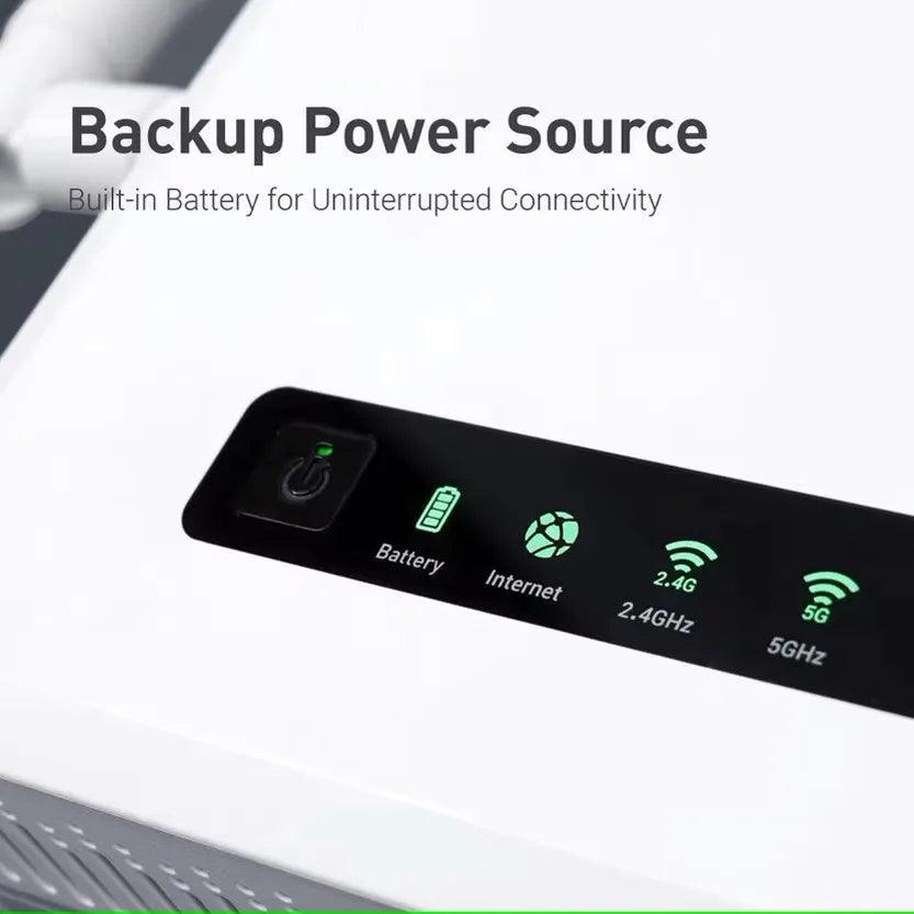 GL.iNet GL-XE3000(Puli AX)Wi-Fi 6 5G Cellular Router with Battery