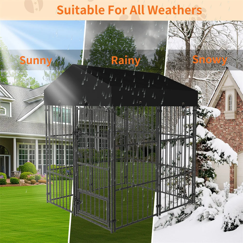 Heavy Duty Large Dog Kennel Welded Metal Playpen Enclosure