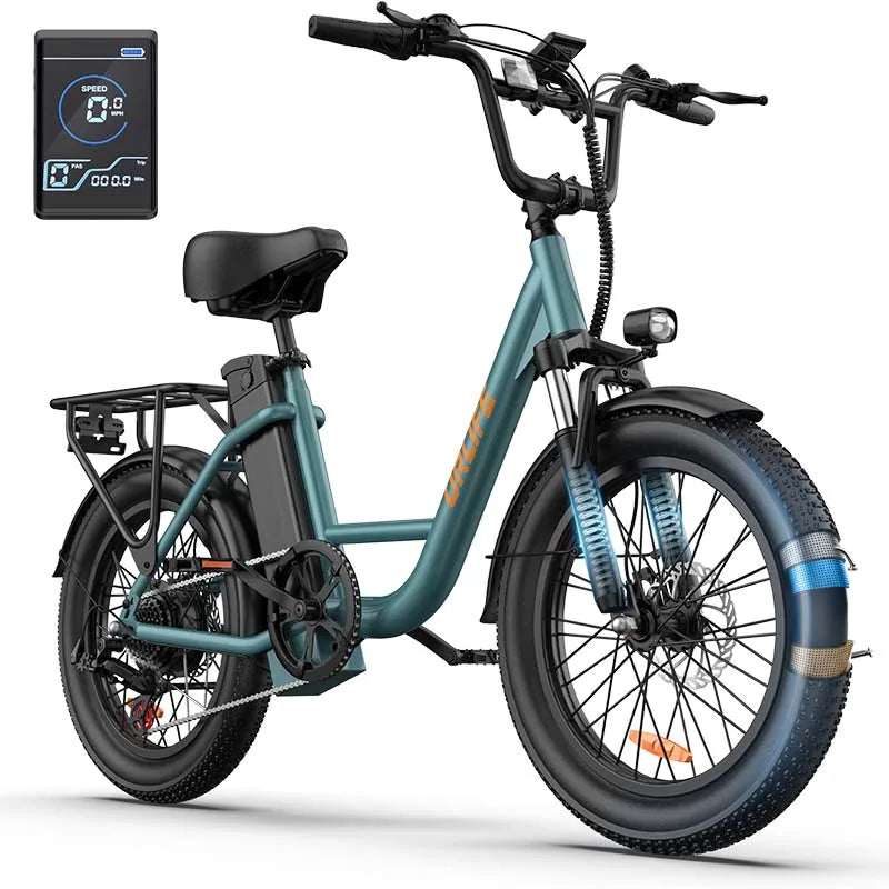 Urlife E20 Ebike 250W 48V 13Ah 20 Inch Fat Tire City