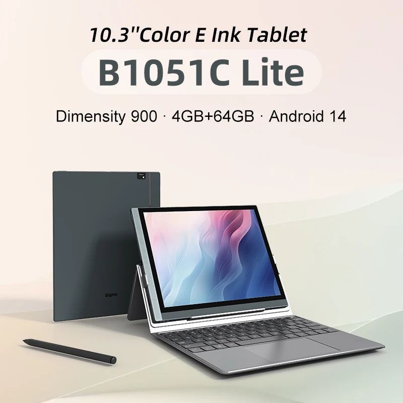 BIGME B1051C ereader, 10.3 inch Color E-ink Ebook Reader, 6+128GB Android 14 Tablet Electronic book reader, B1051C Pro 8+256GB