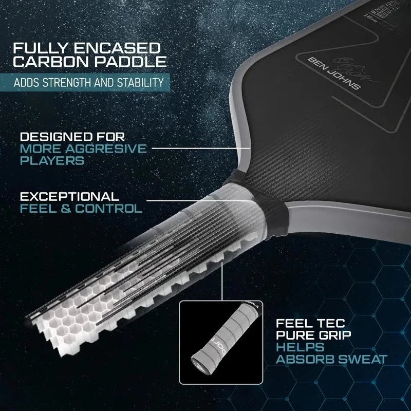 Perseus Pickleball Paddle Charged Surface Carbon Fiber
