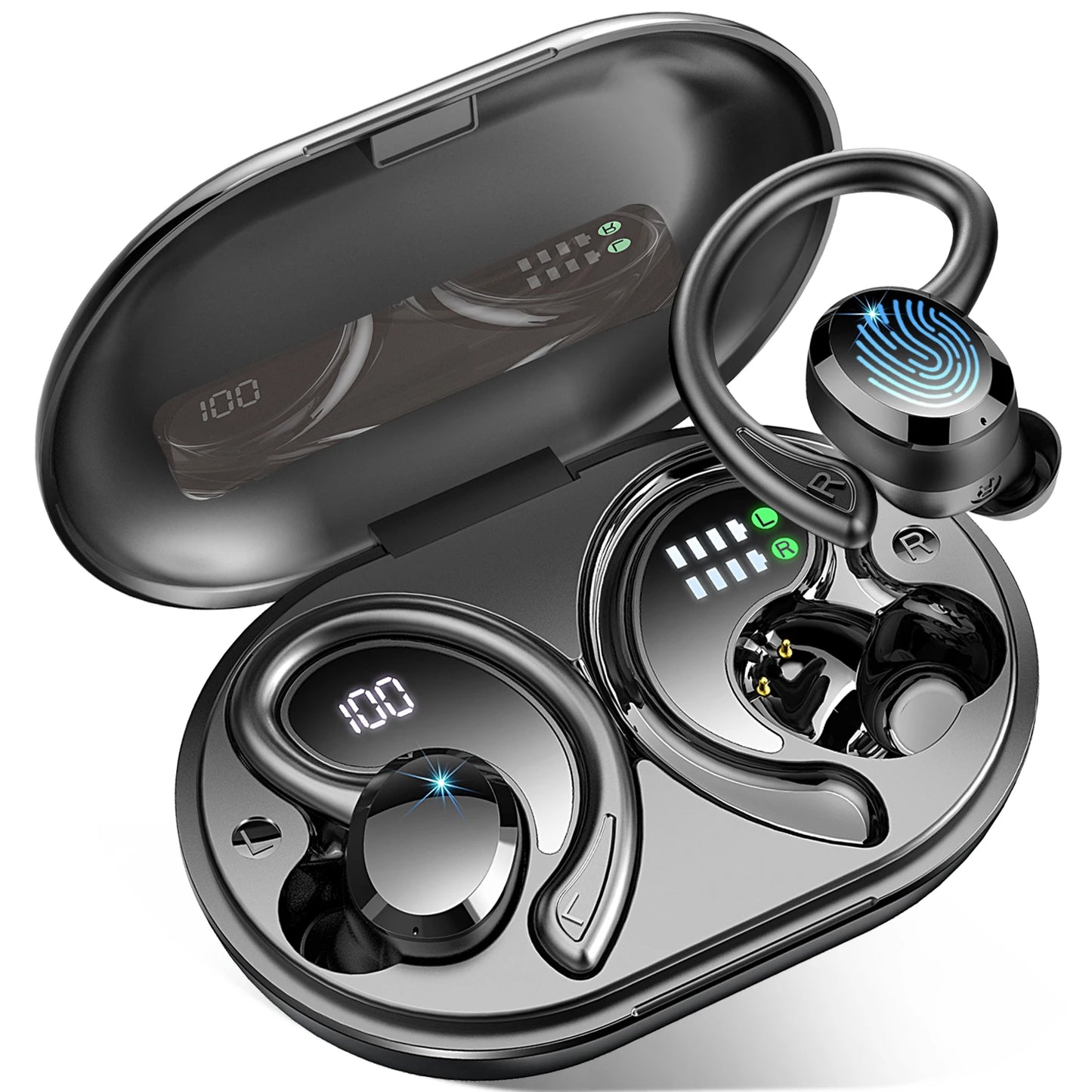Drsaec Wireless Earbuds Bluetooth 5.3 Noise Cancelling IPX7