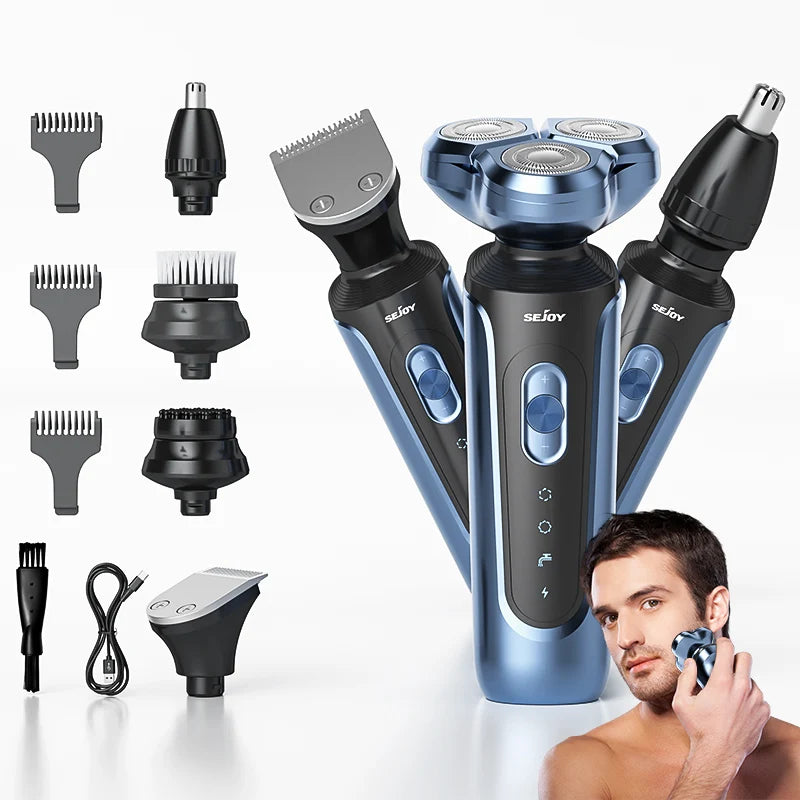 SEJOY Electric Shaver for Men Trimmer Massager and Cleanser