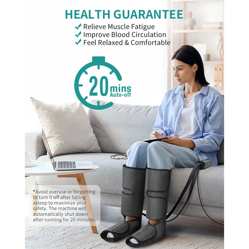 Nekteck Leg Massager Air Compression Calf Wraps Circulation