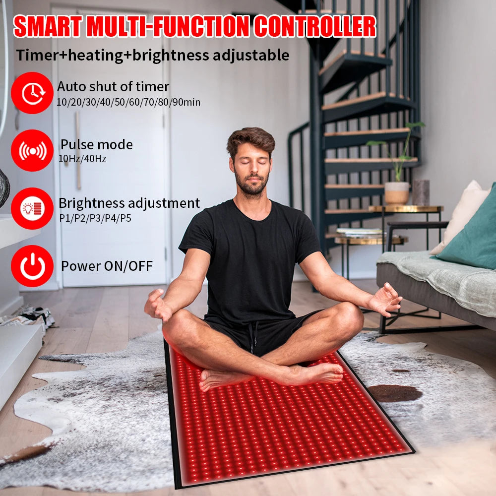 Full Body Red Light Mat 71 By 31 Inches Led Pain Relief Pad