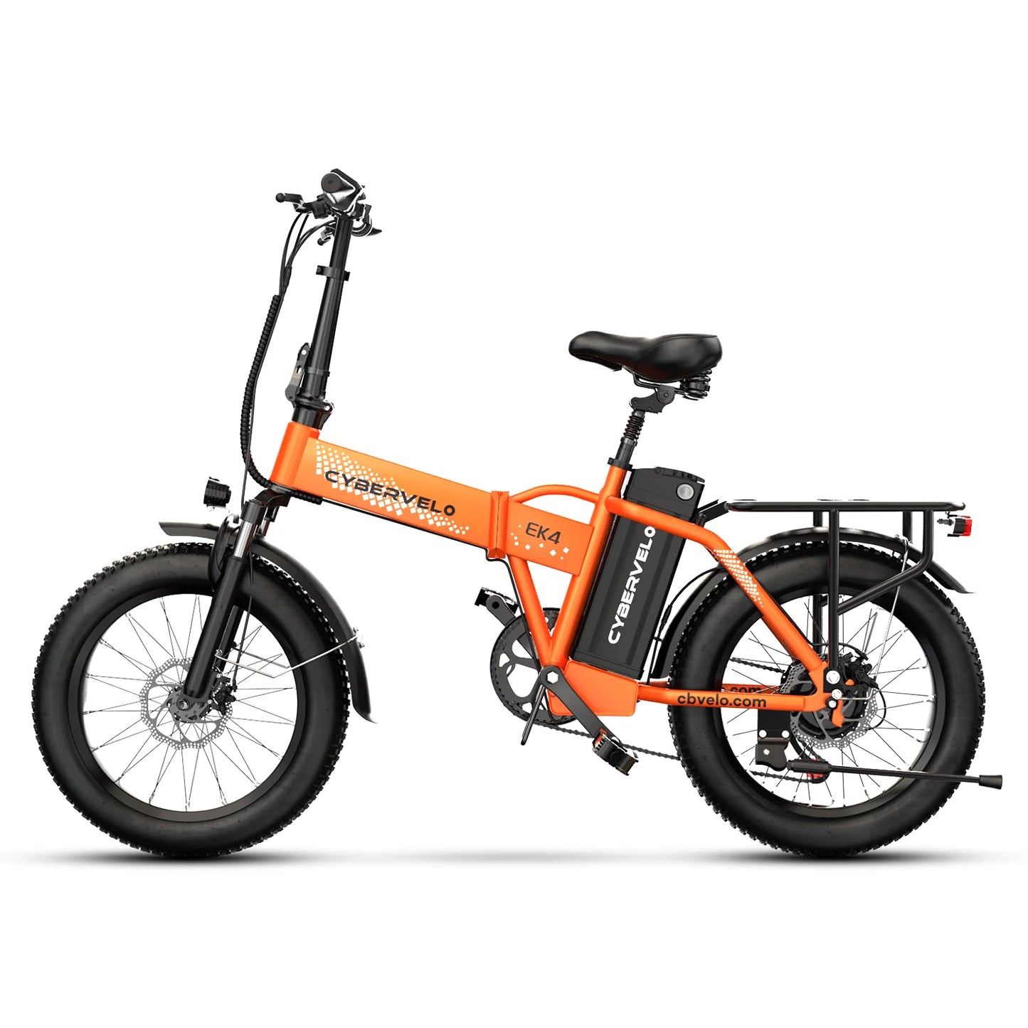 1000W Folding E Bike 48V 20Ah Removable Battery Fat Tire