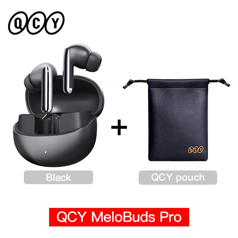 QCY MeloBuds Pro ANC Wireless Earphones 46dB Active Noise Cancellation Earbud Bluetooth 5.3 Hi-Res Audio with LDAC Headphones
