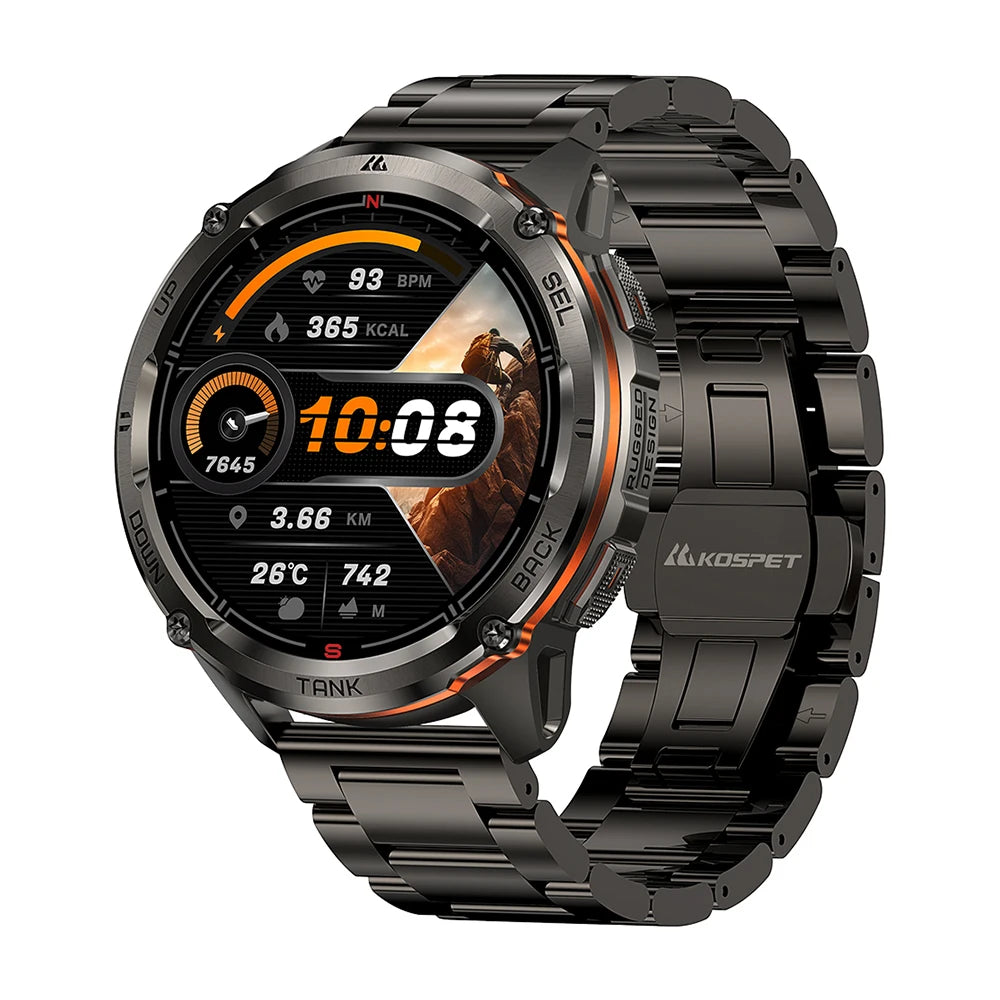 KOSPET Tank T3 Ultra 2 GPS Smart Watch Men With Altimeter