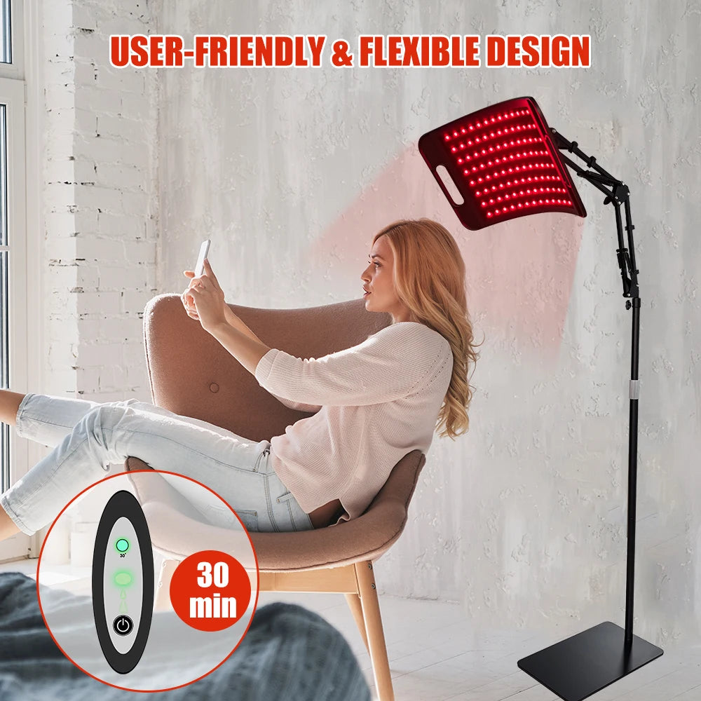 Red Light Therapy Lamp 660nm 850nm Infrared Panel Stand