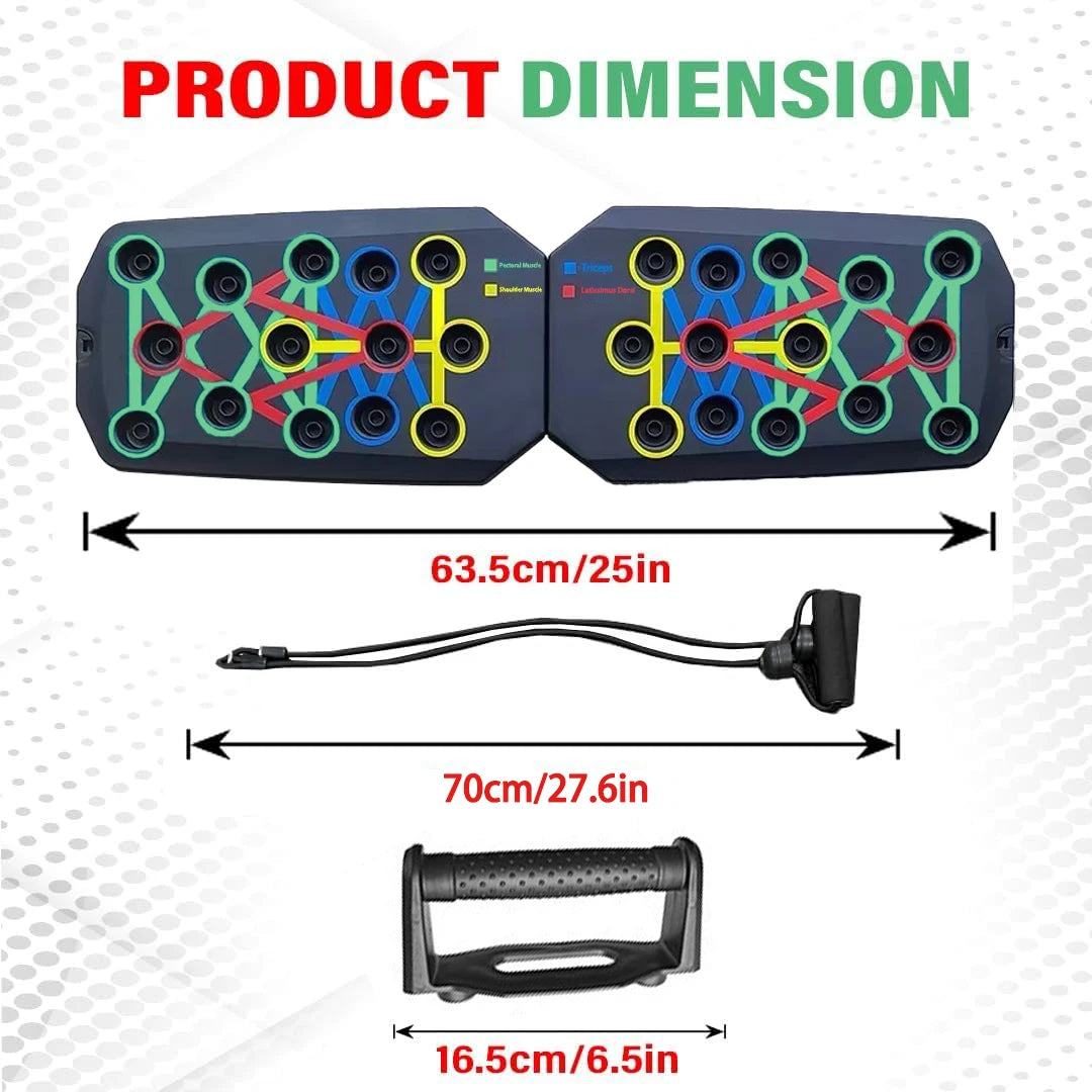 Push Up Board Set Portable Foldable Fitness Equipment Chest