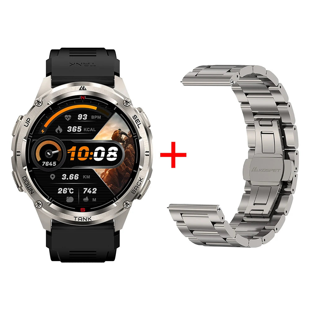 KOSPET Tank T3 Ultra 2 GPS Smart Watch Men With Altimeter