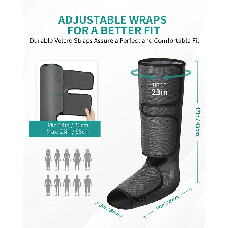 Nekteck Leg Massager Air Compression Calf Wraps Circulation