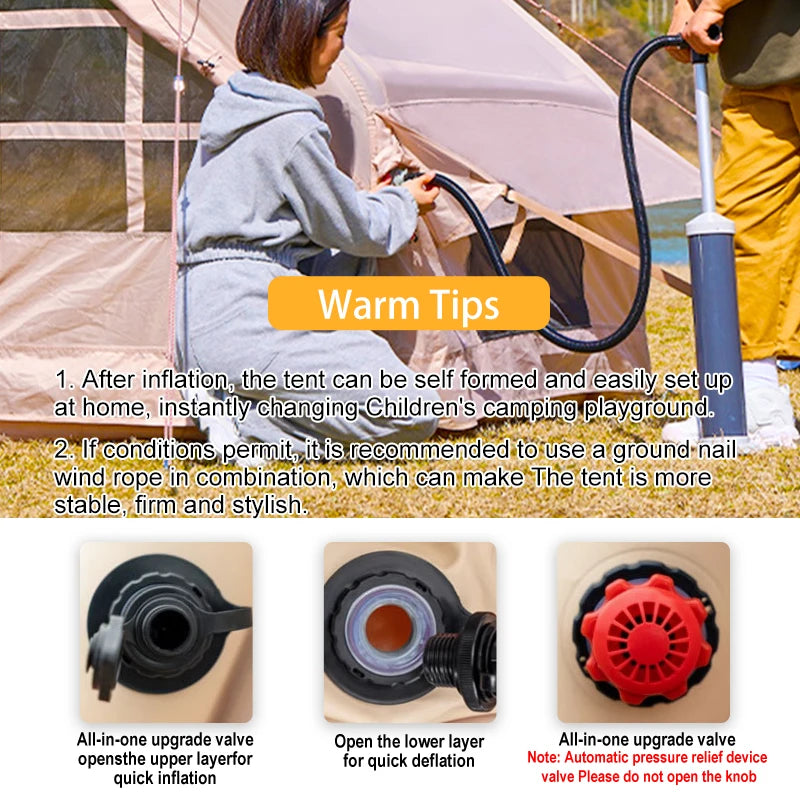 Inflatable Camping Tent 6 To 8 Person Ultra Quick Setup