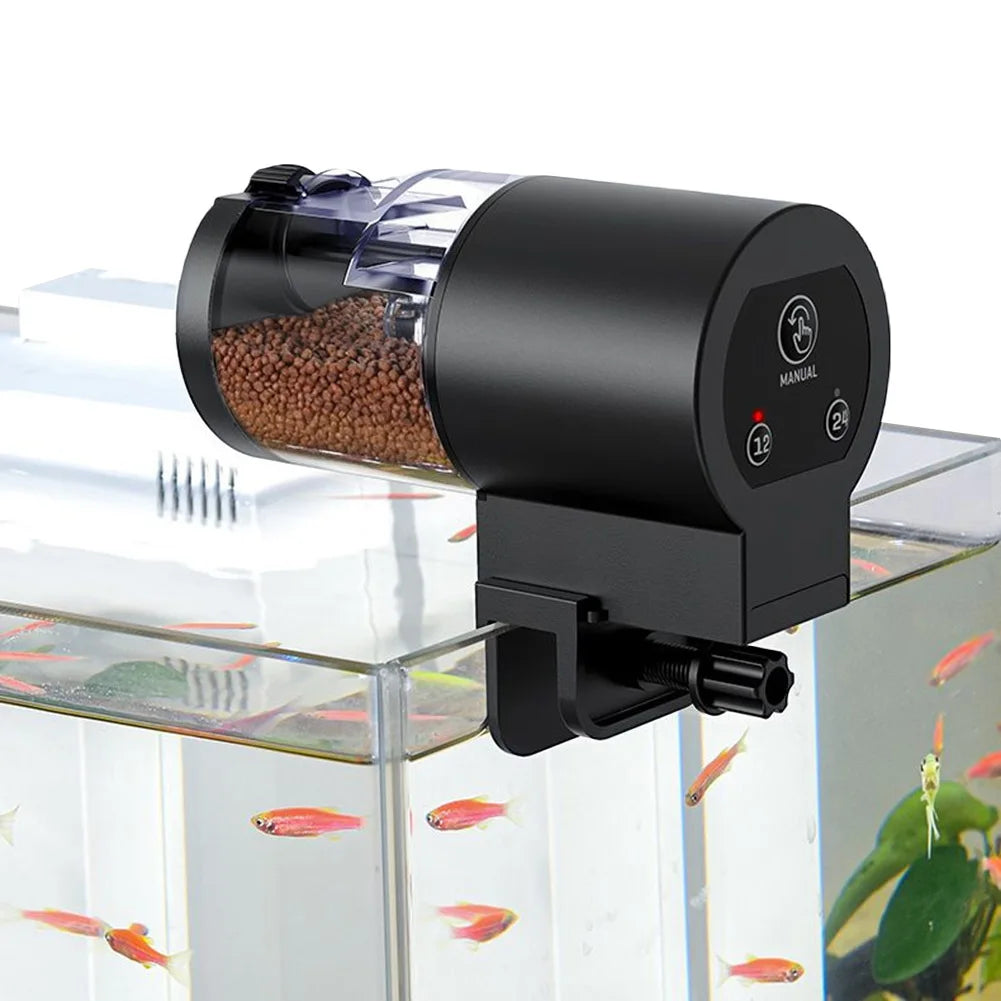 Auto Fish Feeder Large Capacity Timer Dispenser Aquarium