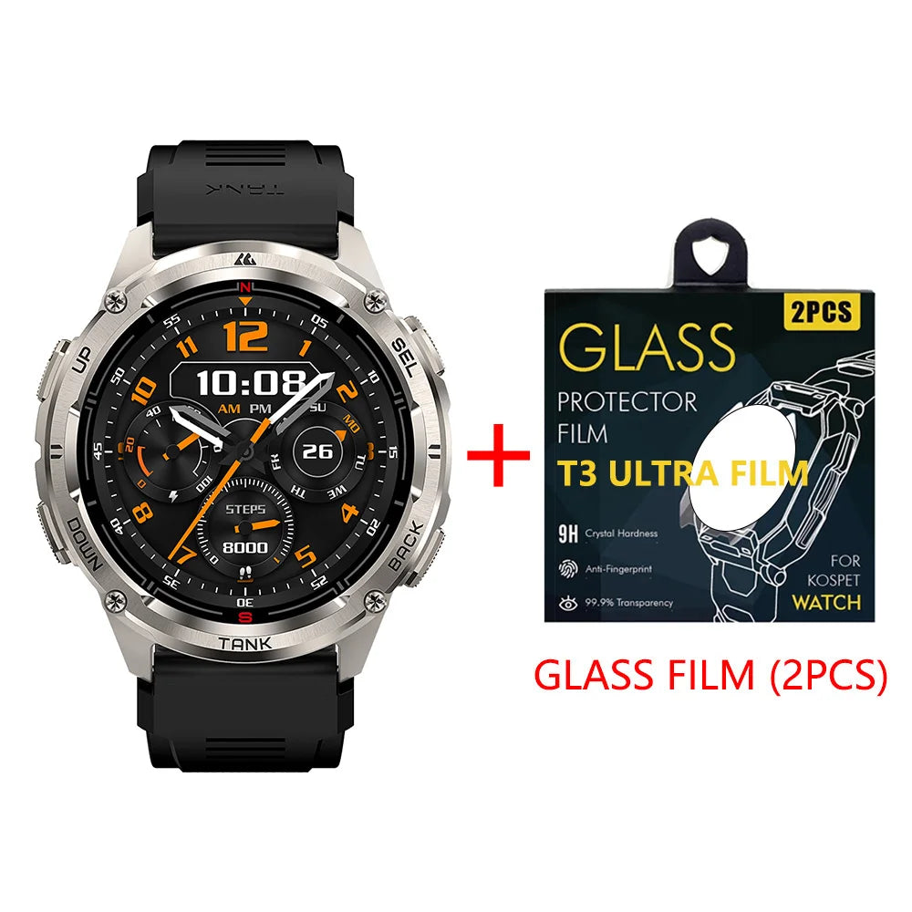 KOSPET Tank T3 Ultra 2 GPS Smart Watch Men With Altimeter