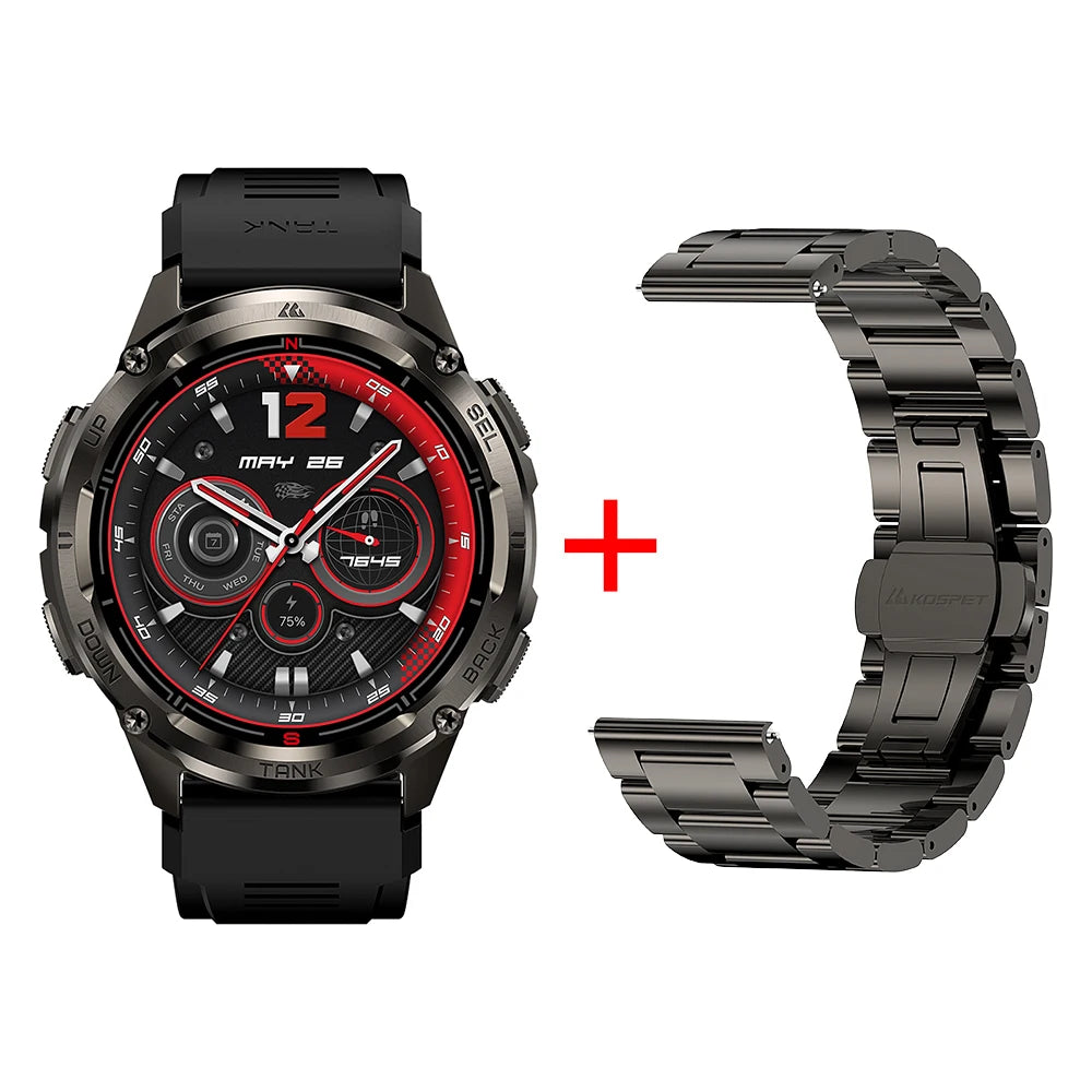 KOSPET Tank T3 Ultra 2 GPS Smart Watch Men With Altimeter