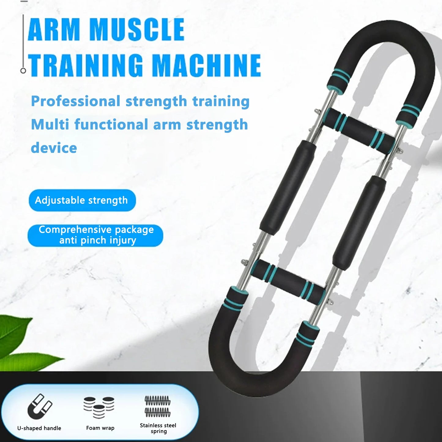 U Shape Hand Gripper Strength Trainer Power Twister Bar