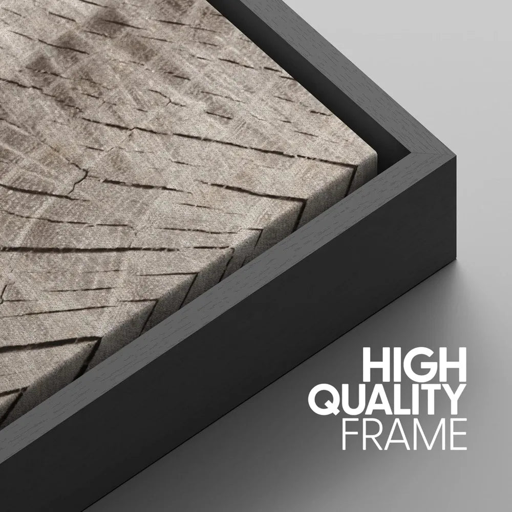 Retro Oak Tree Rings Canvas Wall Art Set - Nature Inspired Modern Decorative Prints