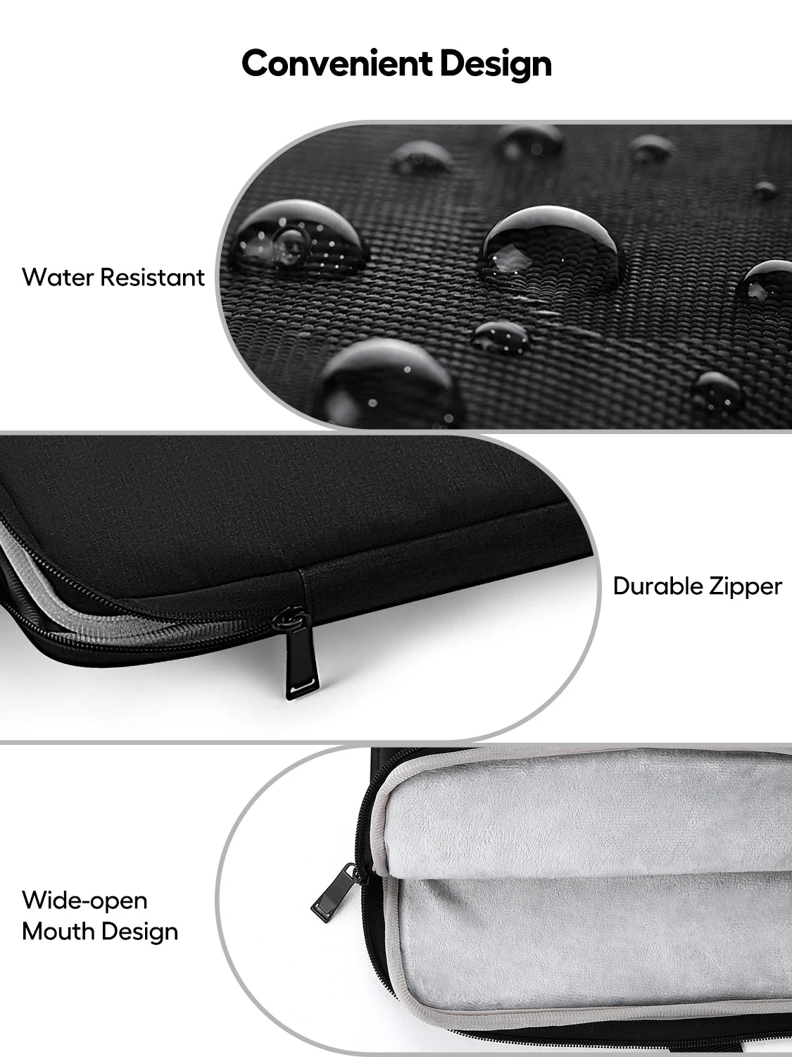 UPERFECT Laptop Sleeve 19.5 inch for Laptop Portable Monitor Notebook Tablet with Large Capacity Case Pocket Zipper and Handle