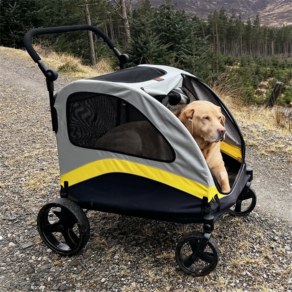 Premium Dog Stroller Pram 4 Wheel Foldable Pet Jogger Wagon
