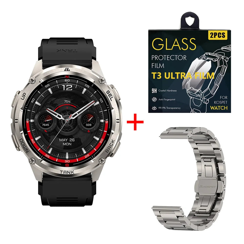 KOSPET Tank T3 Ultra 2 GPS Smart Watch Men With Altimeter