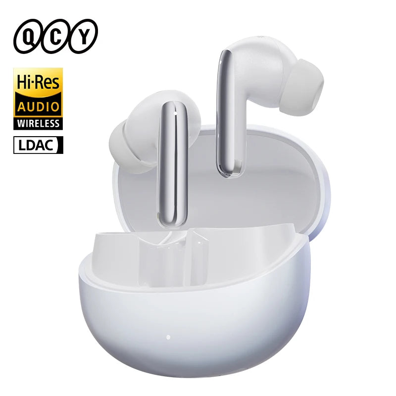 QCY MeloBuds Pro ANC Wireless Earphones 46dB Active Noise Cancellation Earbud Bluetooth 5.3 Hi-Res Audio with LDAC Headphones
