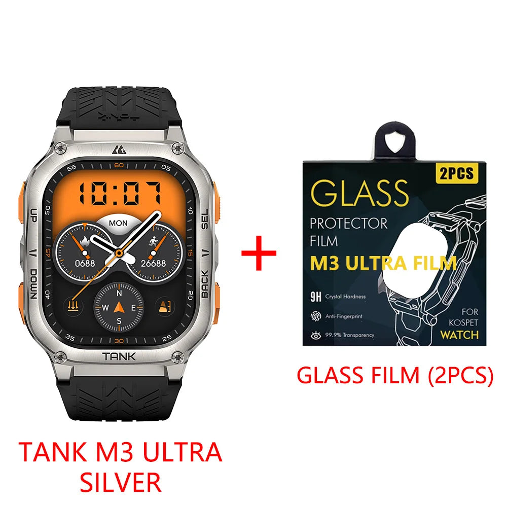KOSPET Tank M3 Ultra GPS Smartwatch AMOLED AOD Fitness