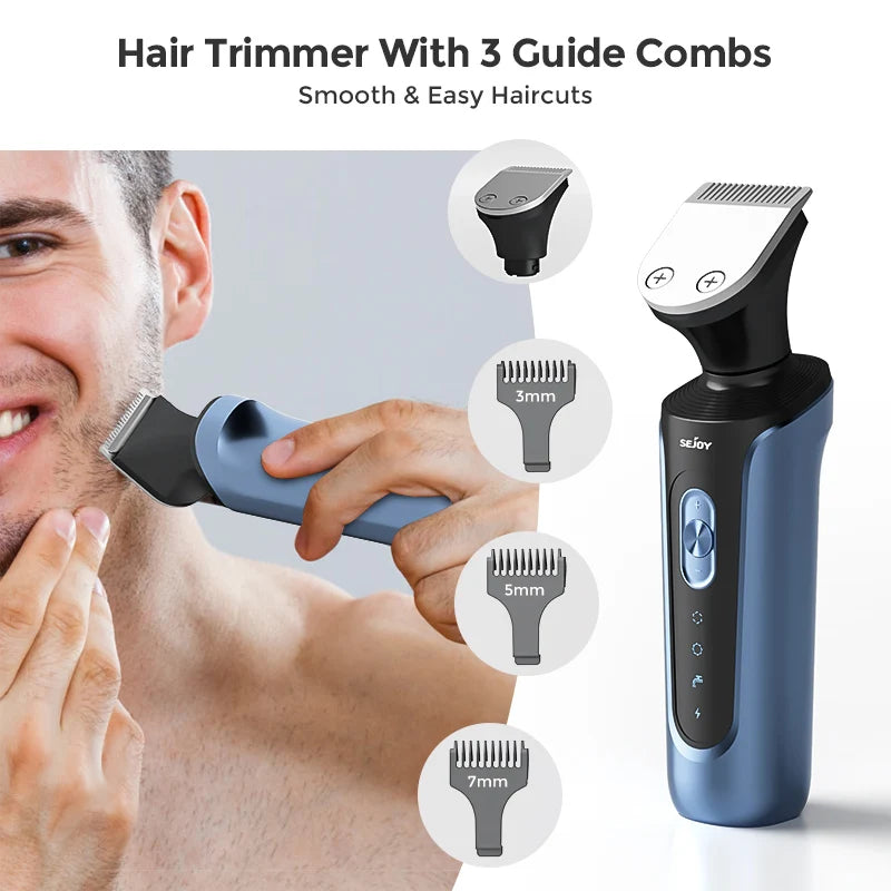 SEJOY Electric Shaver for Men Trimmer Massager and Cleanser