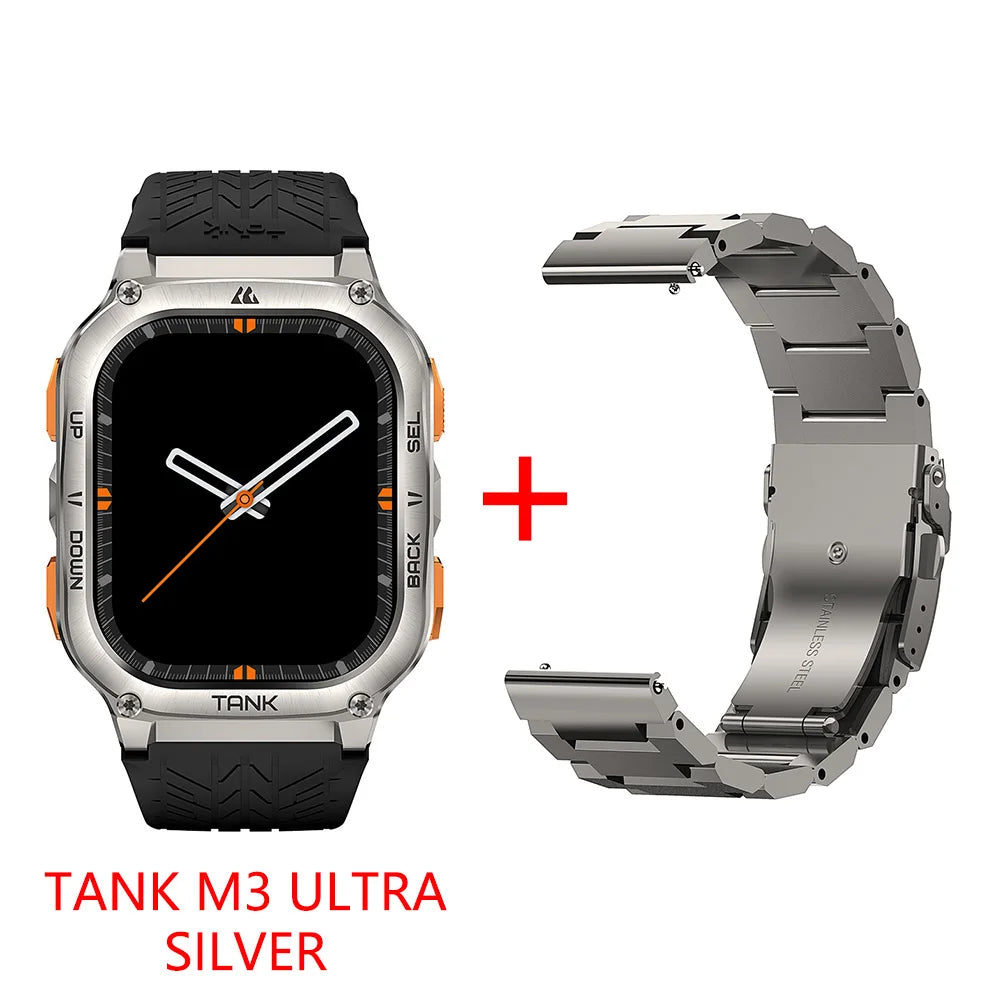KOSPET Tank M3 Ultra GPS Smartwatch AMOLED AOD Fitness