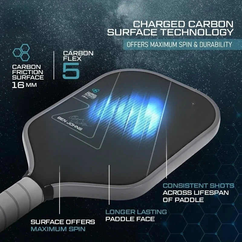 Perseus Pickleball Paddle Charged Surface Carbon Fiber