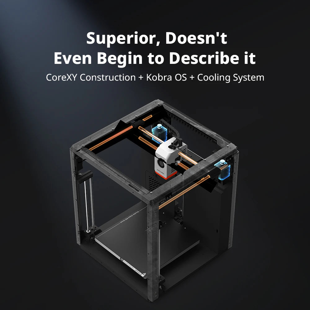 Anycubic Kobra S1 Combo AE Version Multi-Color 3D Printer Max Speed 600mm/s Core XY Stable Structure High Precision 3D Printer