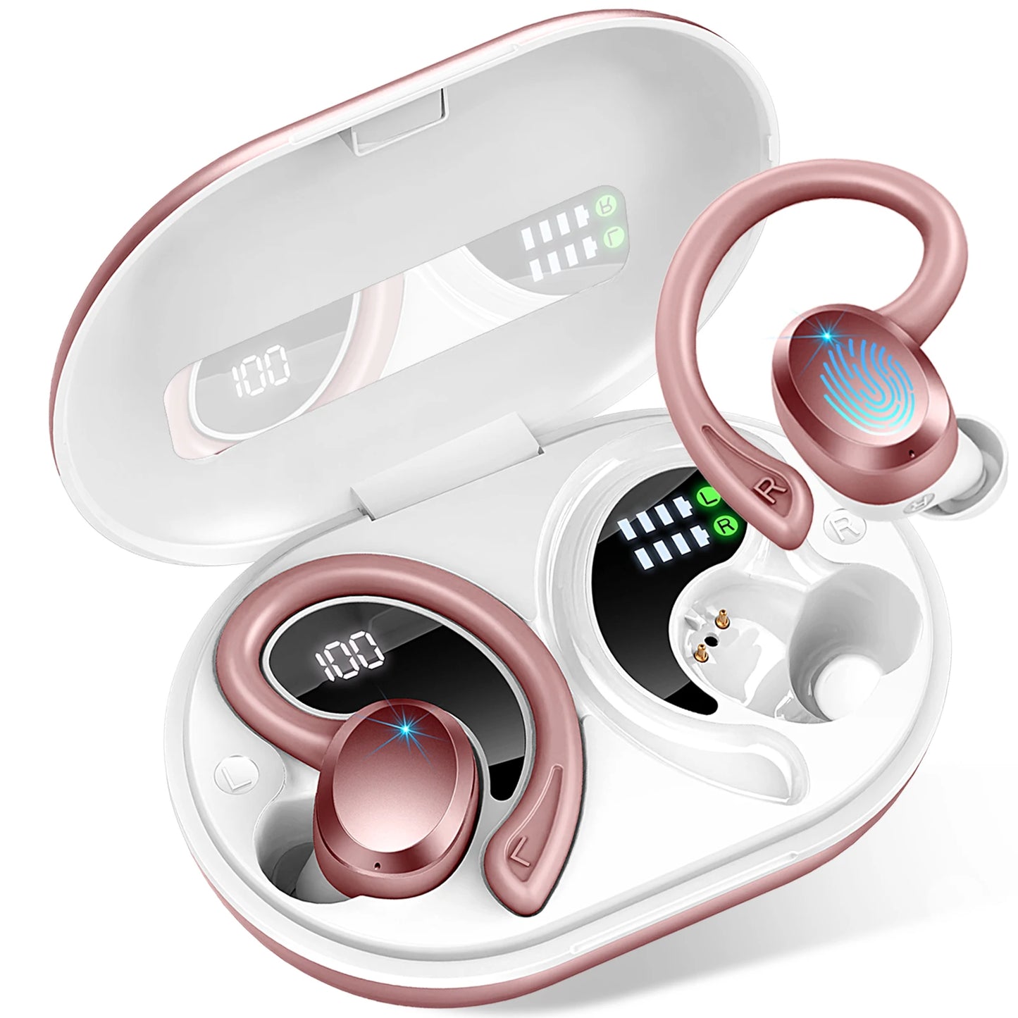 Drsaec Wireless Earbuds Bluetooth 5.3 Noise Cancelling IPX7