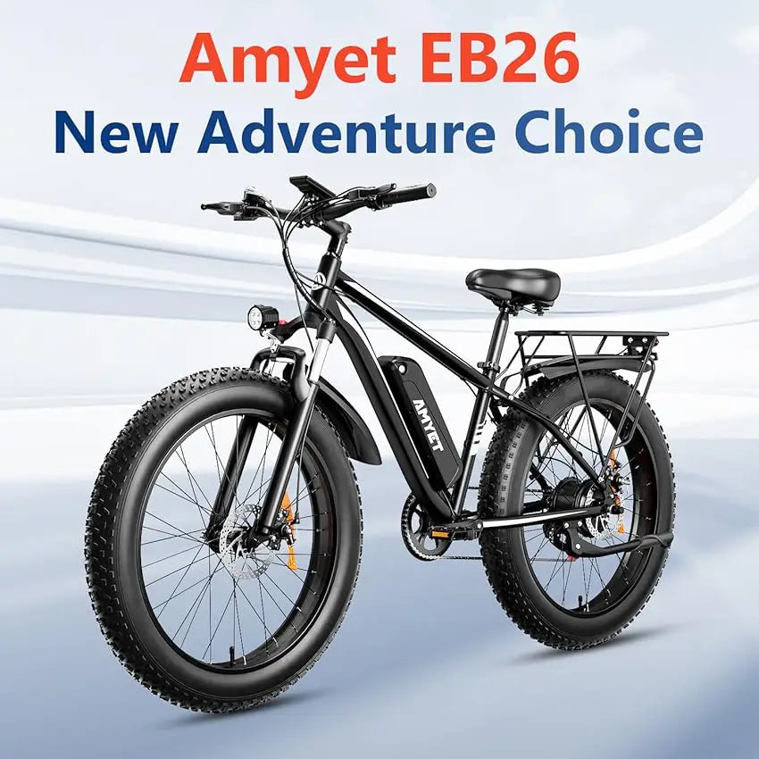 Amyet Eb26 Electric Mountain Bike 1000W 48V 26 Inch Fat Tire
