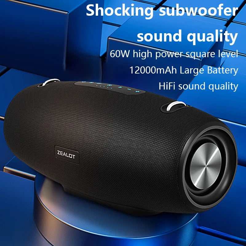 Zealot S67 Wireless Speaker With Shoulder Strap Waterproof