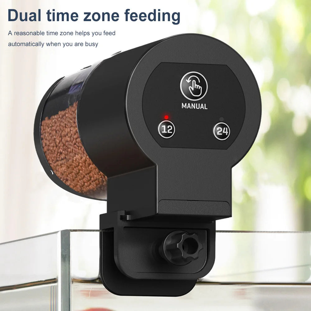 Auto Fish Feeder Large Capacity Timer Dispenser Aquarium