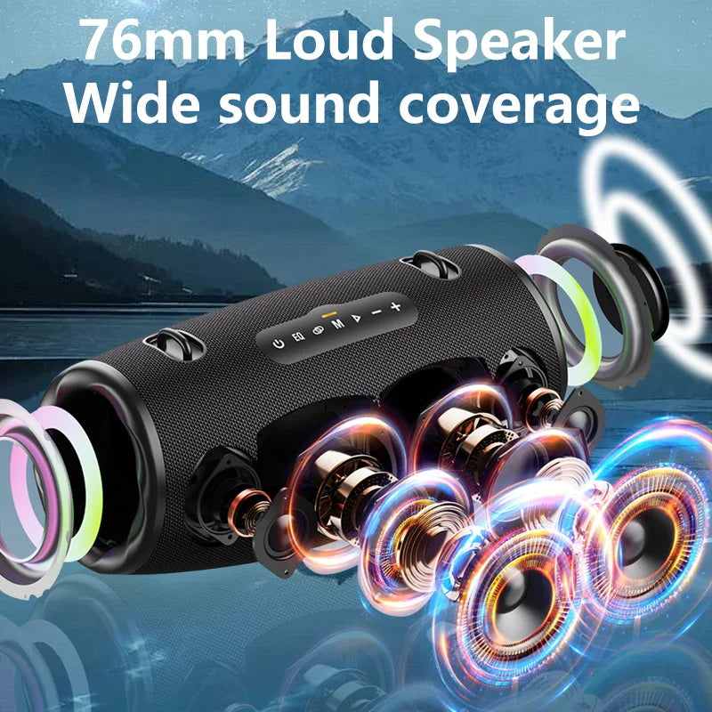 Zealot S87 Portable Bluetooth Speaker 80W IPX6 Waterproof