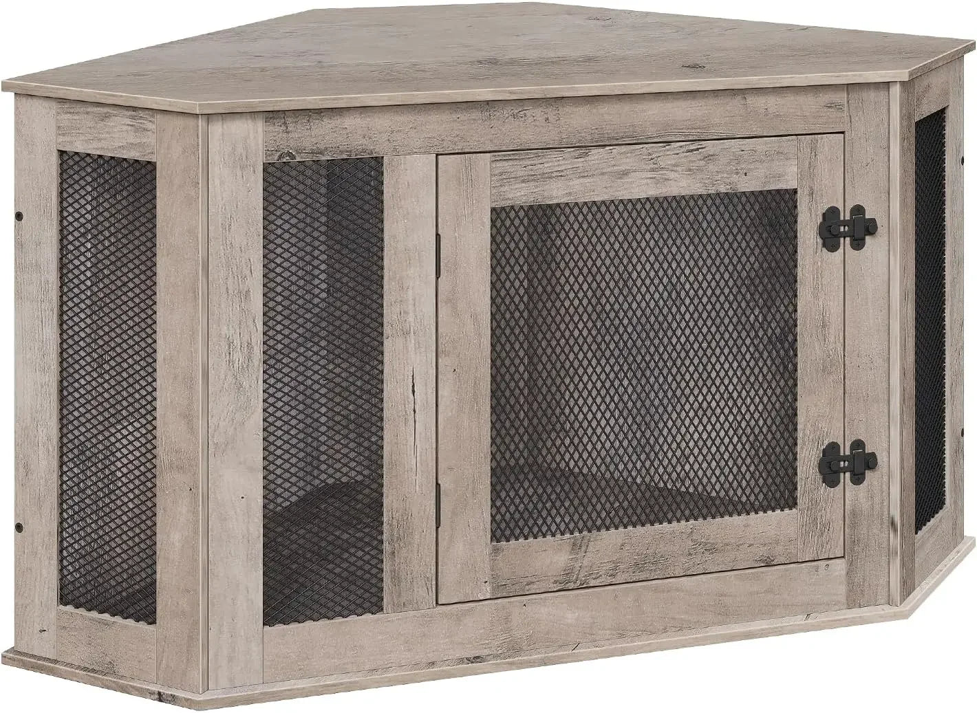 Corner Wooden Dog Crate End Table For Small To Medium Dog