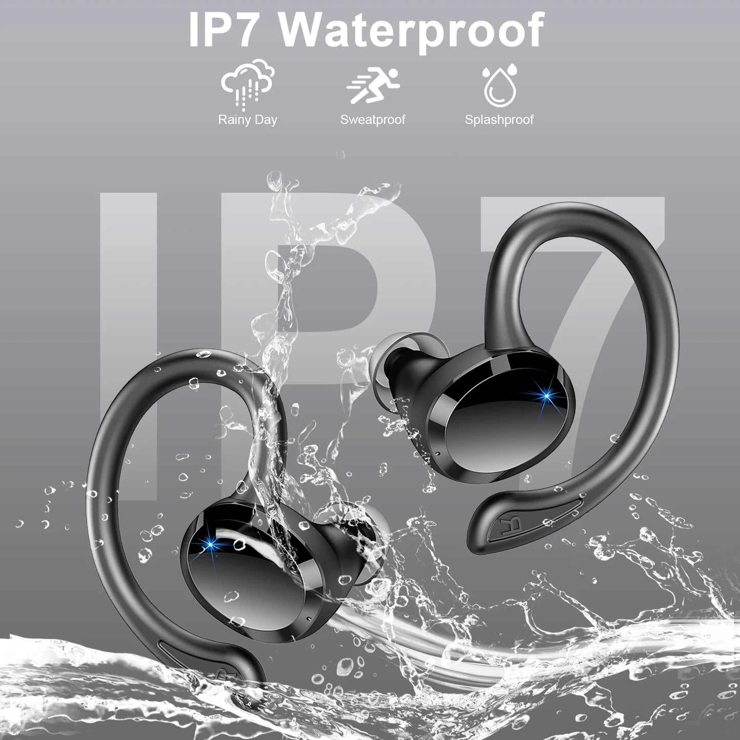 Drsaec Wireless Earbuds Bluetooth 5.3 Noise Cancelling IPX7