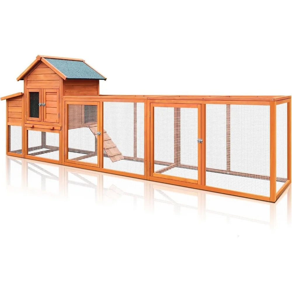 Large 122 Inch Wooden Chicken Coop For Indoor Outdoor Use