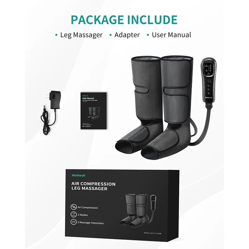 Nekteck Leg Massager Air Compression Calf Wraps Circulation