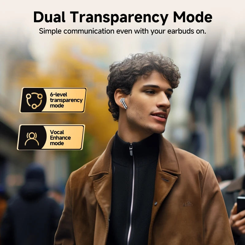 QCY MeloBuds Pro ANC Wireless Earphones 46dB Active Noise Cancellation Earbud Bluetooth 5.3 Hi-Res Audio with LDAC Headphones