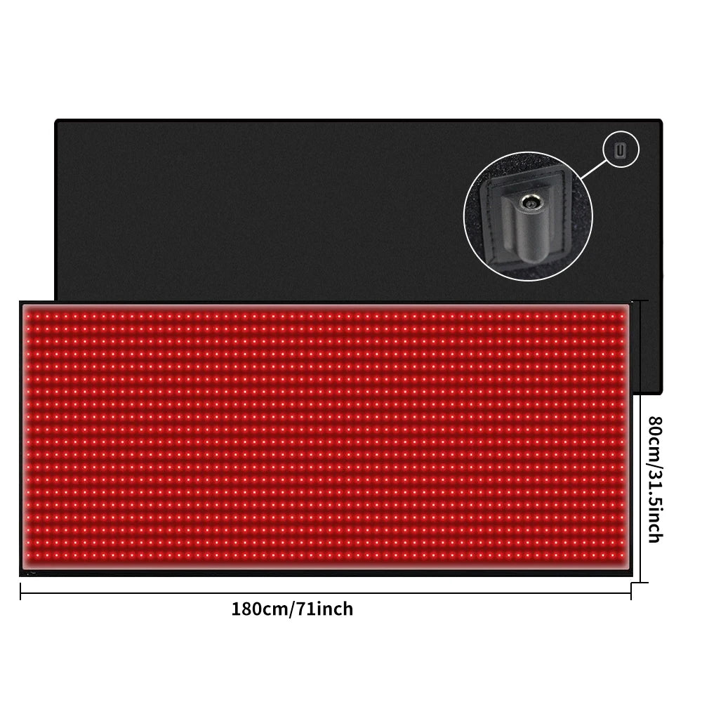 Full Body Red Light Mat 71 By 31 Inches Led Pain Relief Pad