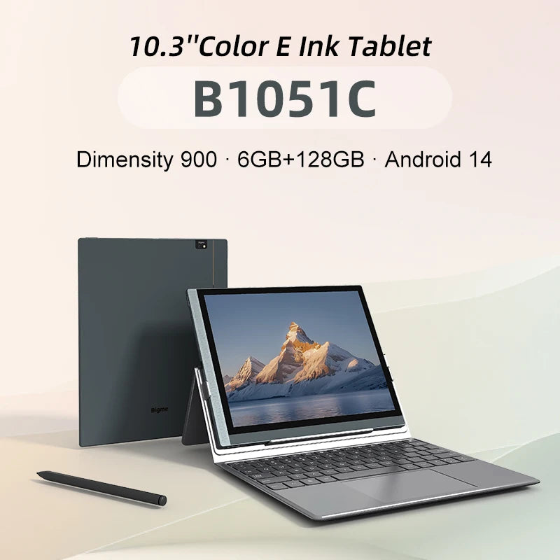 BIGME B1051C ereader, 10.3 inch Color E-ink Ebook Reader, 6+128GB Android 14 Tablet Electronic book reader, B1051C Pro 8+256GB