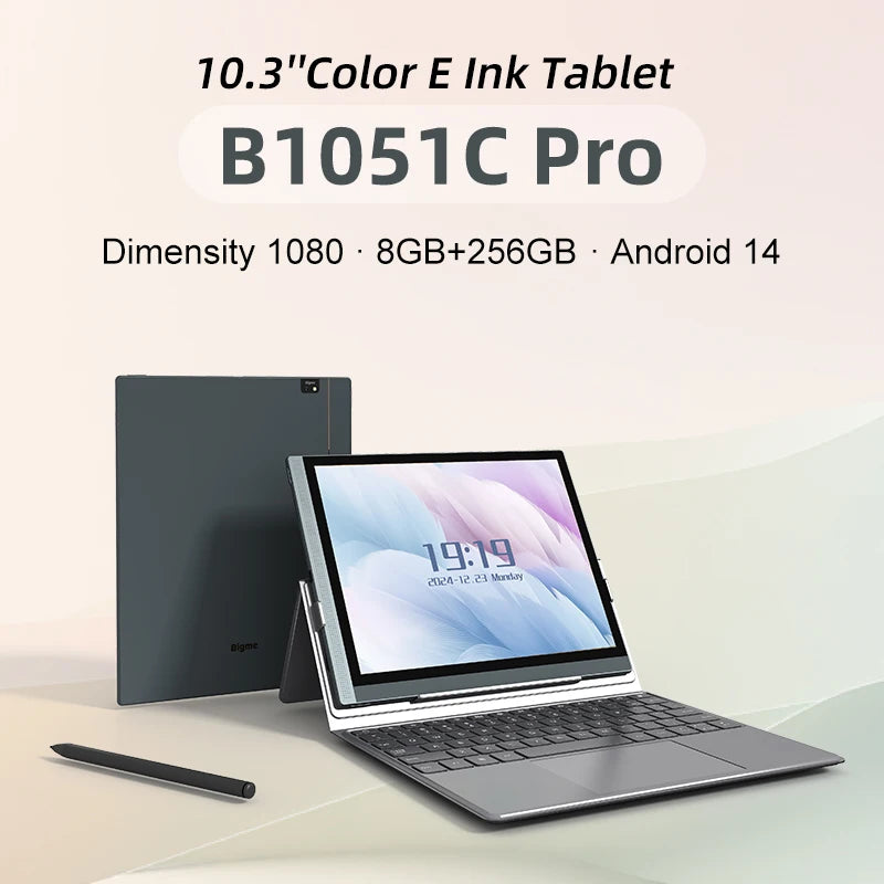 BIGME B1051C ereader, 10.3 inch Color E-ink Ebook Reader, 6+128GB Android 14 Tablet Electronic book reader, B1051C Pro 8+256GB