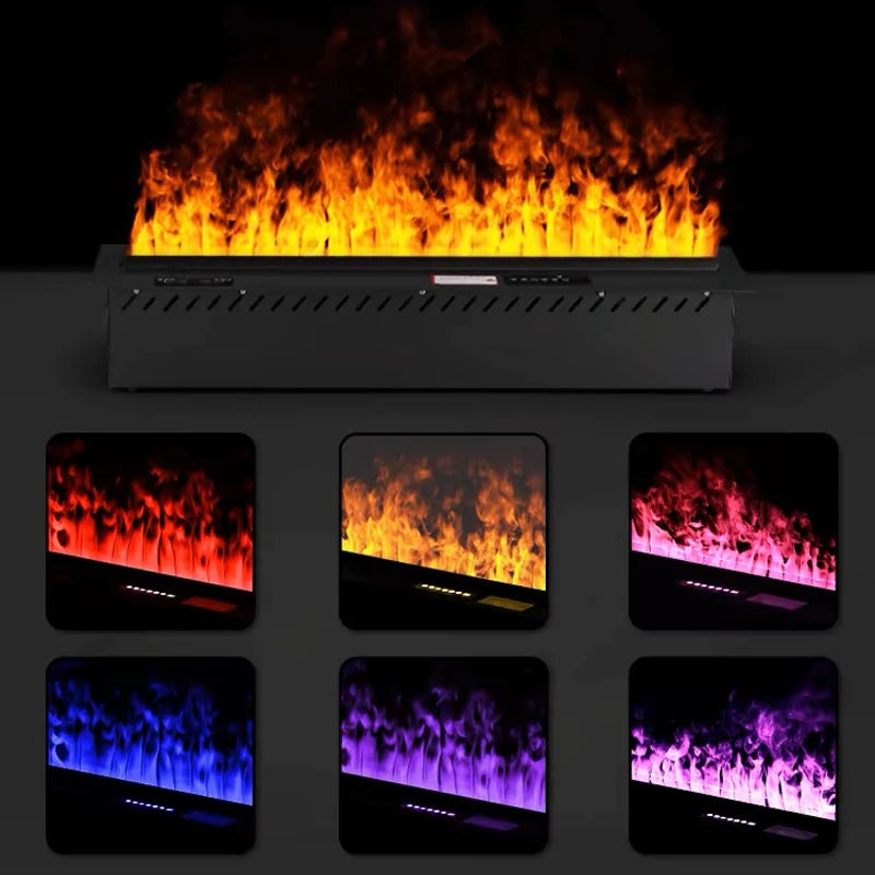 Smart atomization fireplace, 3D multi-color flame,remote control/APP control,built-in TV cabinet fireplace,water vapor fireplace