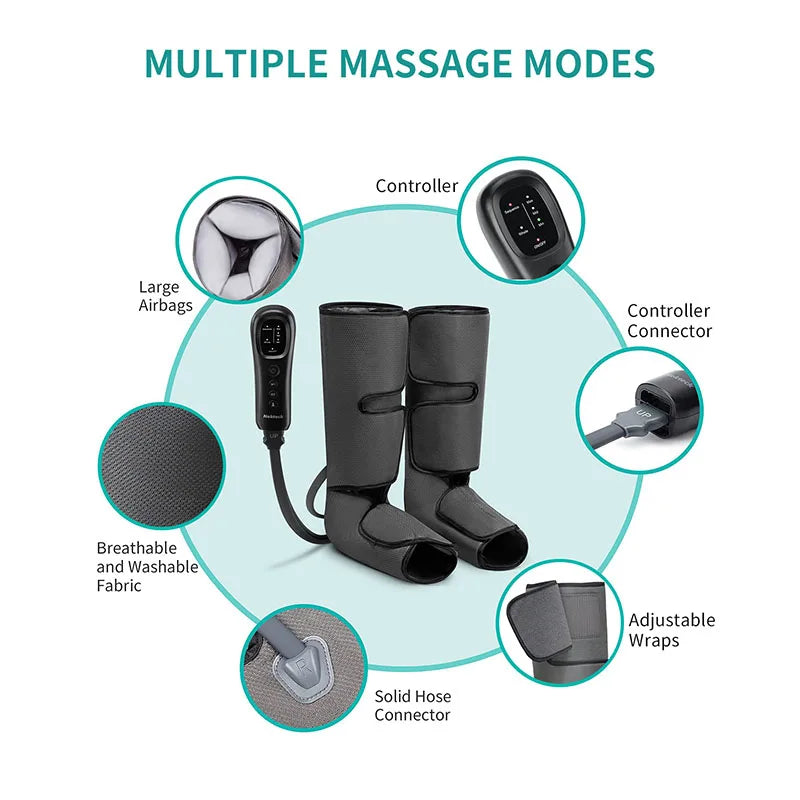 Nekteck Leg Massager Air Compression Calf Wraps Circulation