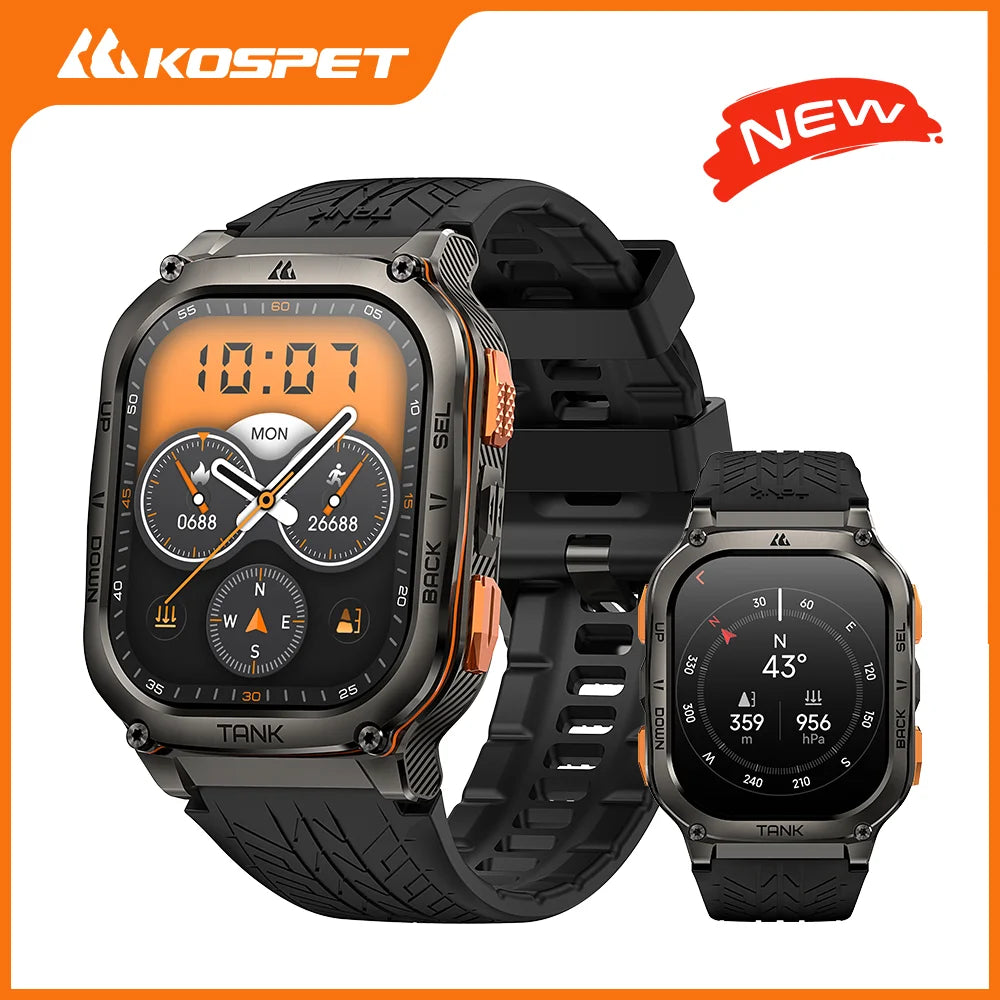 KOSPET Tank M3 Ultra GPS Smartwatch AMOLED AOD Fitness